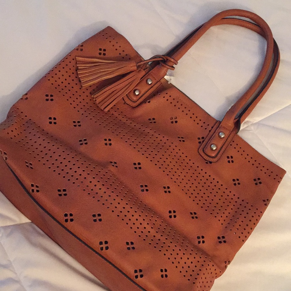 Laser Cut Shoulder Bag